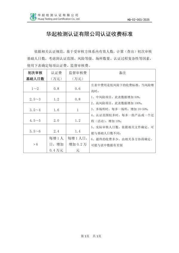 HQ-02-003_华起认证收费标准_01.png